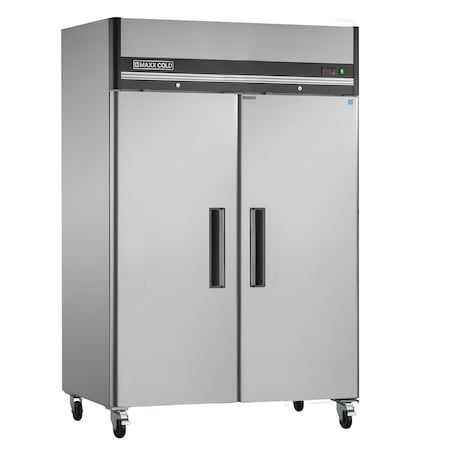 Maxx Cold Reach-in Refrigerator, Double Door, Top Mount 49 CUFT MXCR-49FD